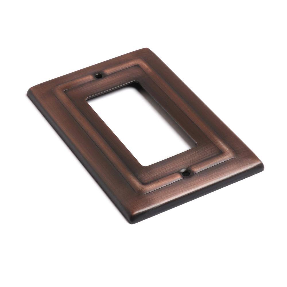 Monarch Abode Architectural 1-Gang 1-Rocker Wall Plate (Antique Copper Finish) 19657