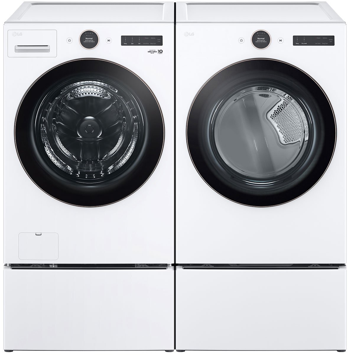 LG 7.4 Cu. Ft. White Front Load Gas Dryer