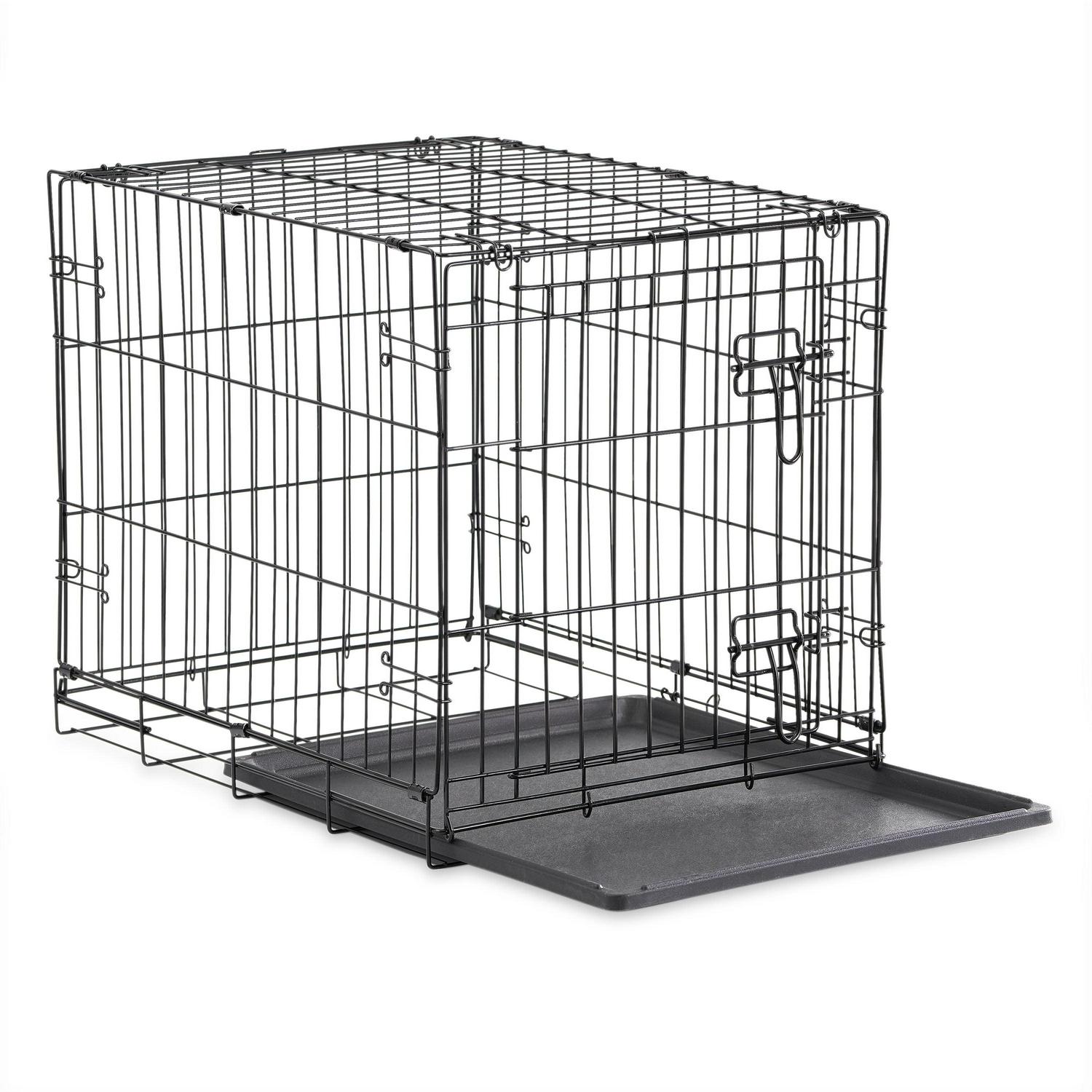 Vibrant Life SingleDoor Folding Dog Crate with Divider XXLarge 48  Crowdfused