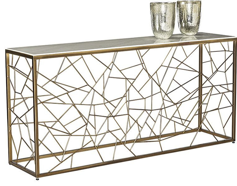 Sunpan Irongate Vero Console Table   Contemporary   Console Tables   by Unlimited Furniture Group  Houzz