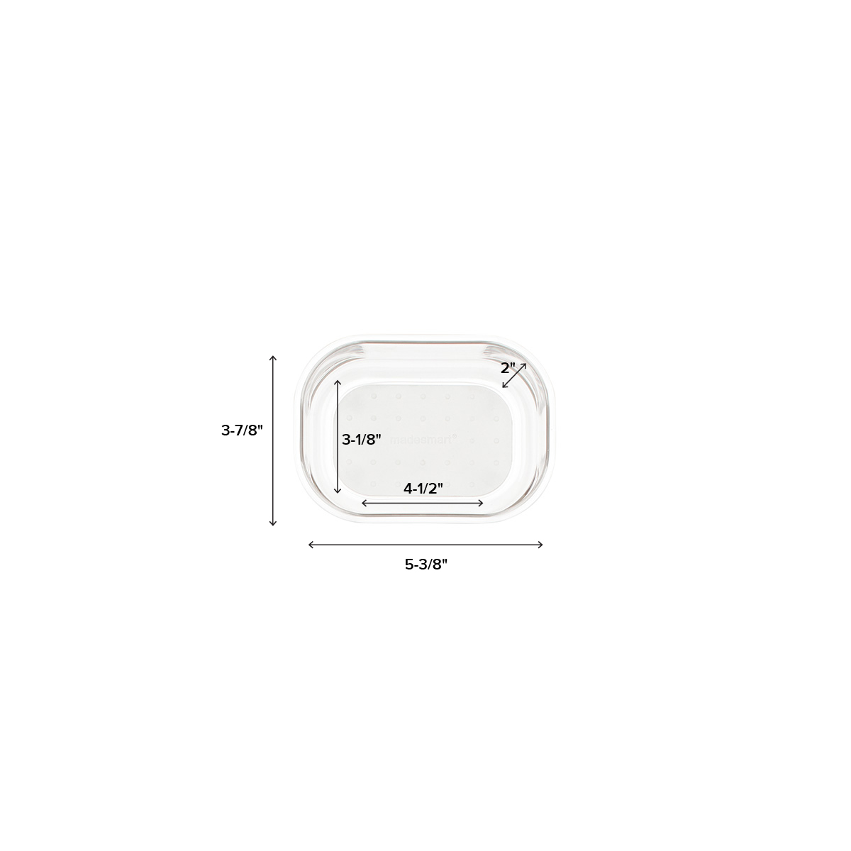 madesmart Clear Drawer Organizers