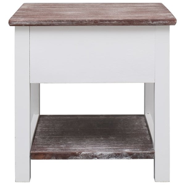 vidaXL Side Table Brown 15.7