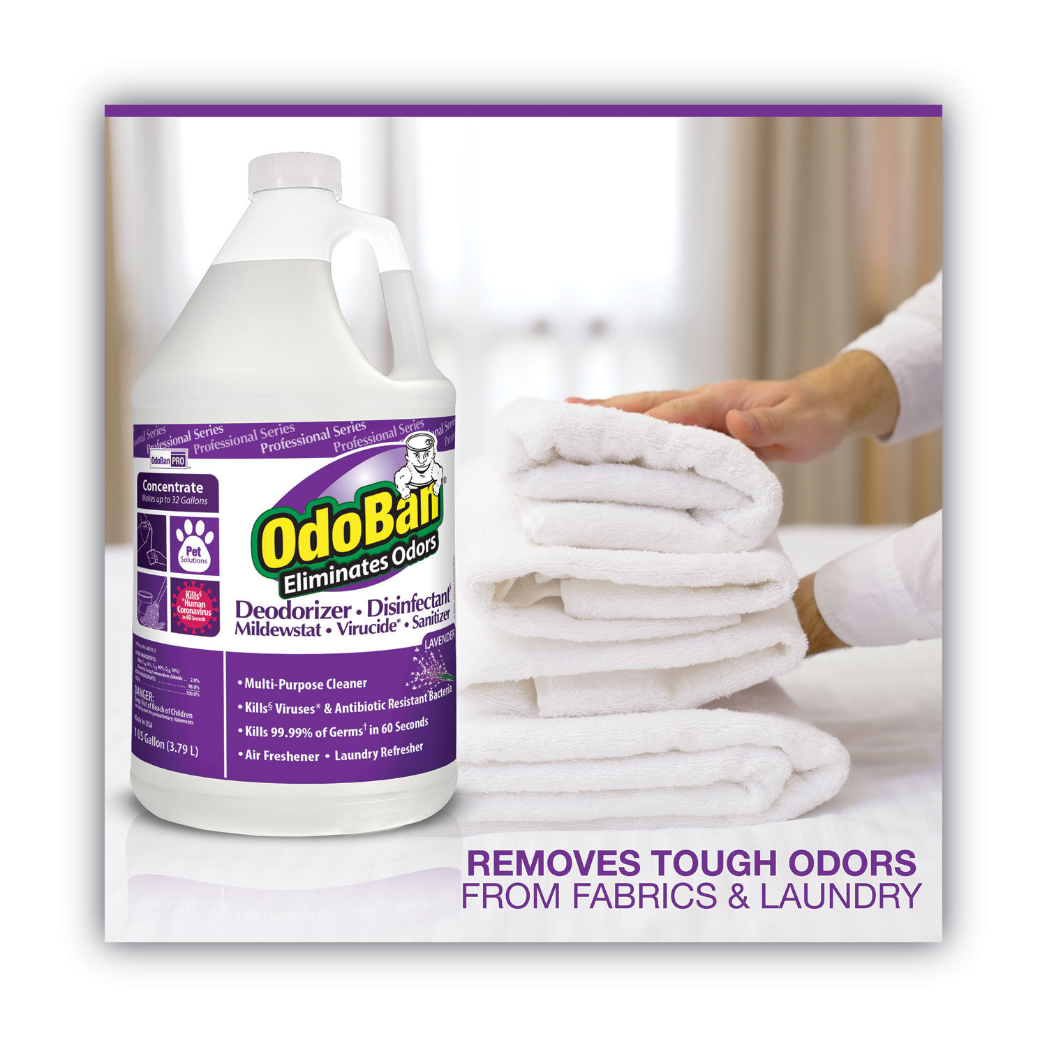 Concentrate Odor Eliminator and Disinfectant by OdoBanandreg; ODO911162G4