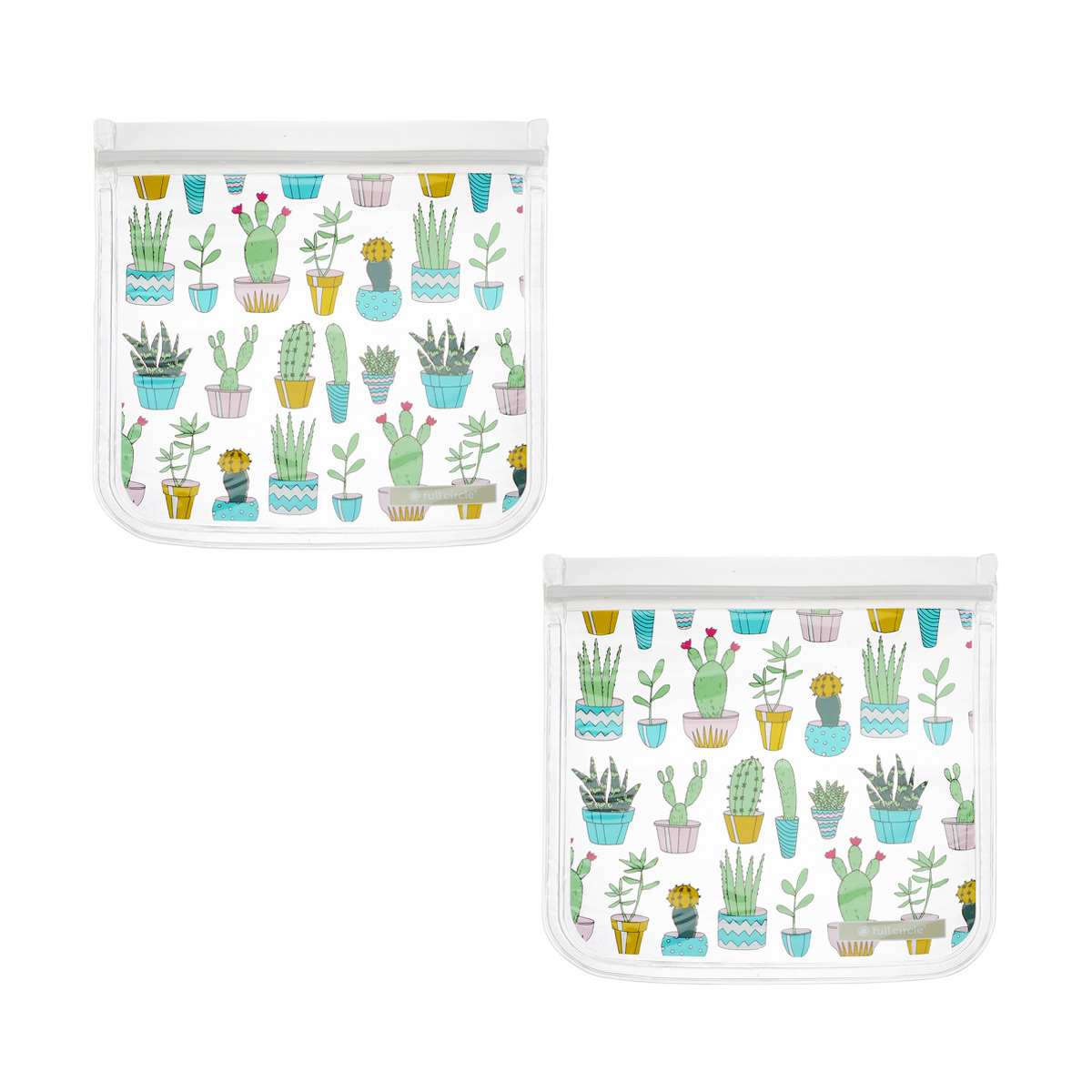 Full Circle Cactus Party Reusable Sandwich Bags