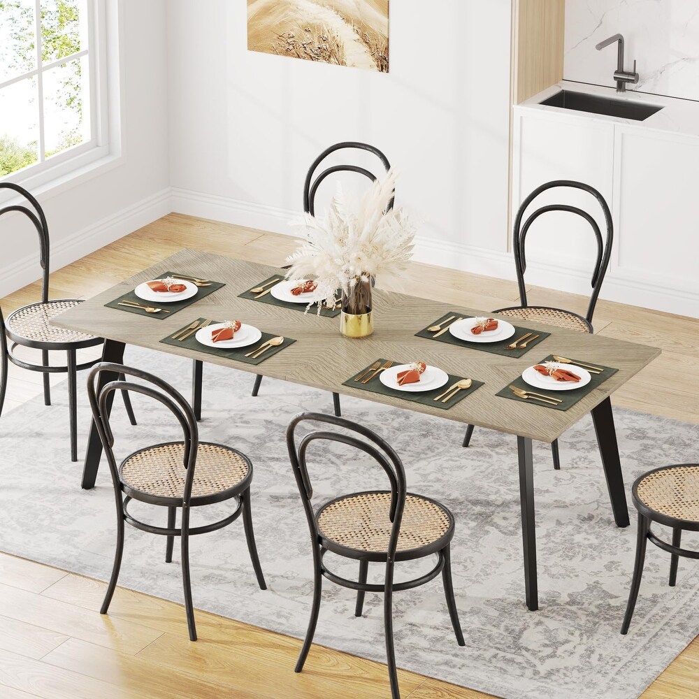 Dining Table Kitchen Table for 4 6 People   N/A