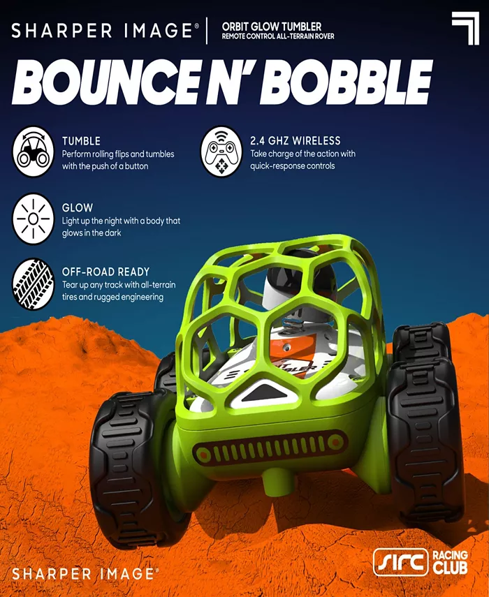 Sharper Image Orbit Tumbler Glow-in-The-Dark All-Terrain Rover Toy