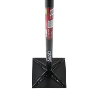 Husky 8 in. x 8 in. Steel Handle Tamper with Grip 618020