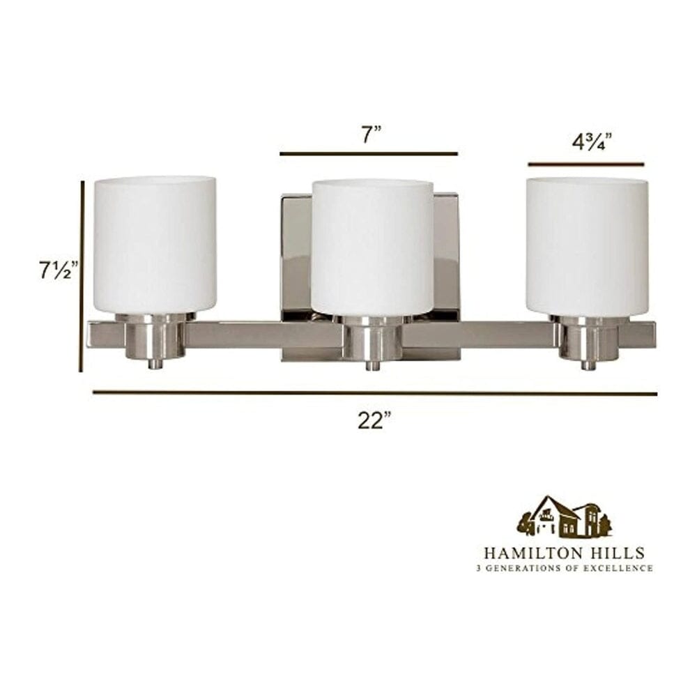 Traditional Polished Nickel Three Light Wall Sconce