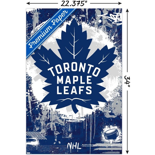 Trends International Nhl Toronto Maple Leafs Maximalist Logo 23 Unframed Wall Poster Prints