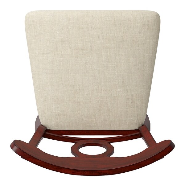 Eleanor Napoleon Back Wood Swivel Chair by iNSPIRE Q Classic