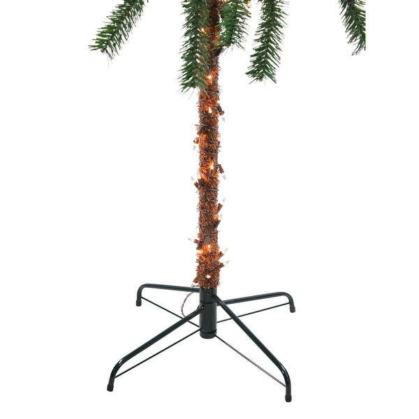 6' PreLit Tropical Artificial Palm Tree