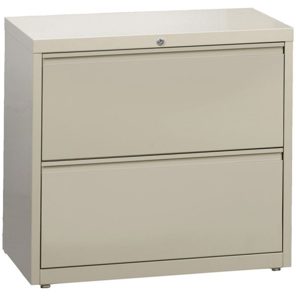 Lorell 2 Drawer Lateral File Cabinet， Letter/Legal/A4， 36