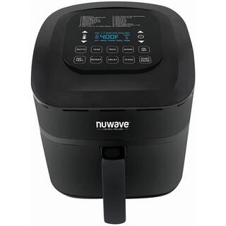 NuWave Brio 8 qt. Black Digital Air Fryer with Probe 37381