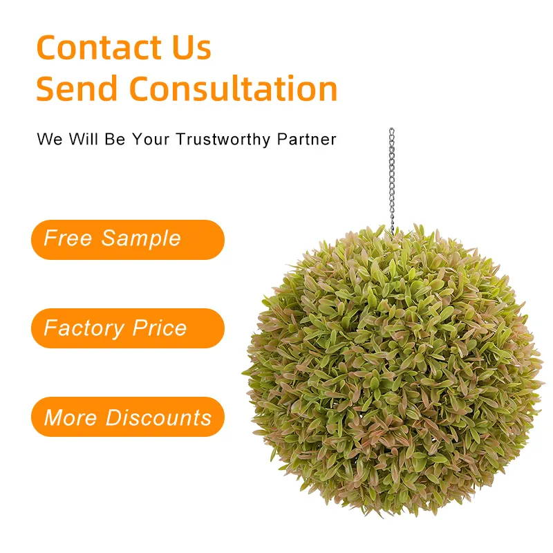 Q92 Garden Supplies Decorative Greenery Centerpieces Grass Ball Artificial Green Plant for Wedding Hotel Party Decor