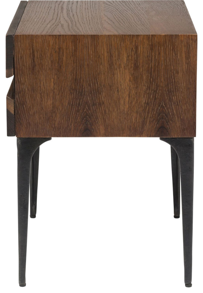 Nuevo Furniture Prana Side Table in Dark Brown   Industrial   Side Tables And End Tables   by Unlimited Furniture Group  Houzz