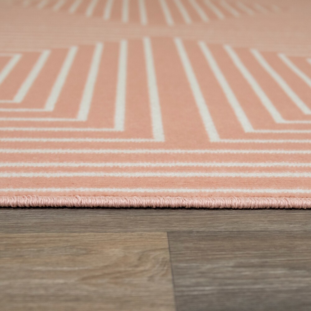Paskal Geometric Striped Indoor/Outdoor Area Rug