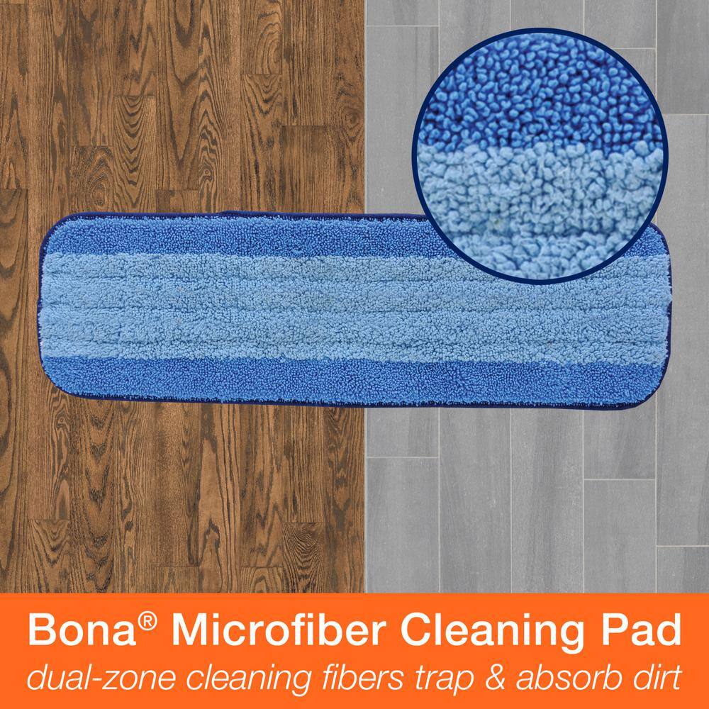 Bona Premium Hard-Surface Floor Microfiber Flat Mop 32 oz. Hardwood Cleaner and 32 oz. Hard-Surface Cleaner AX0003615