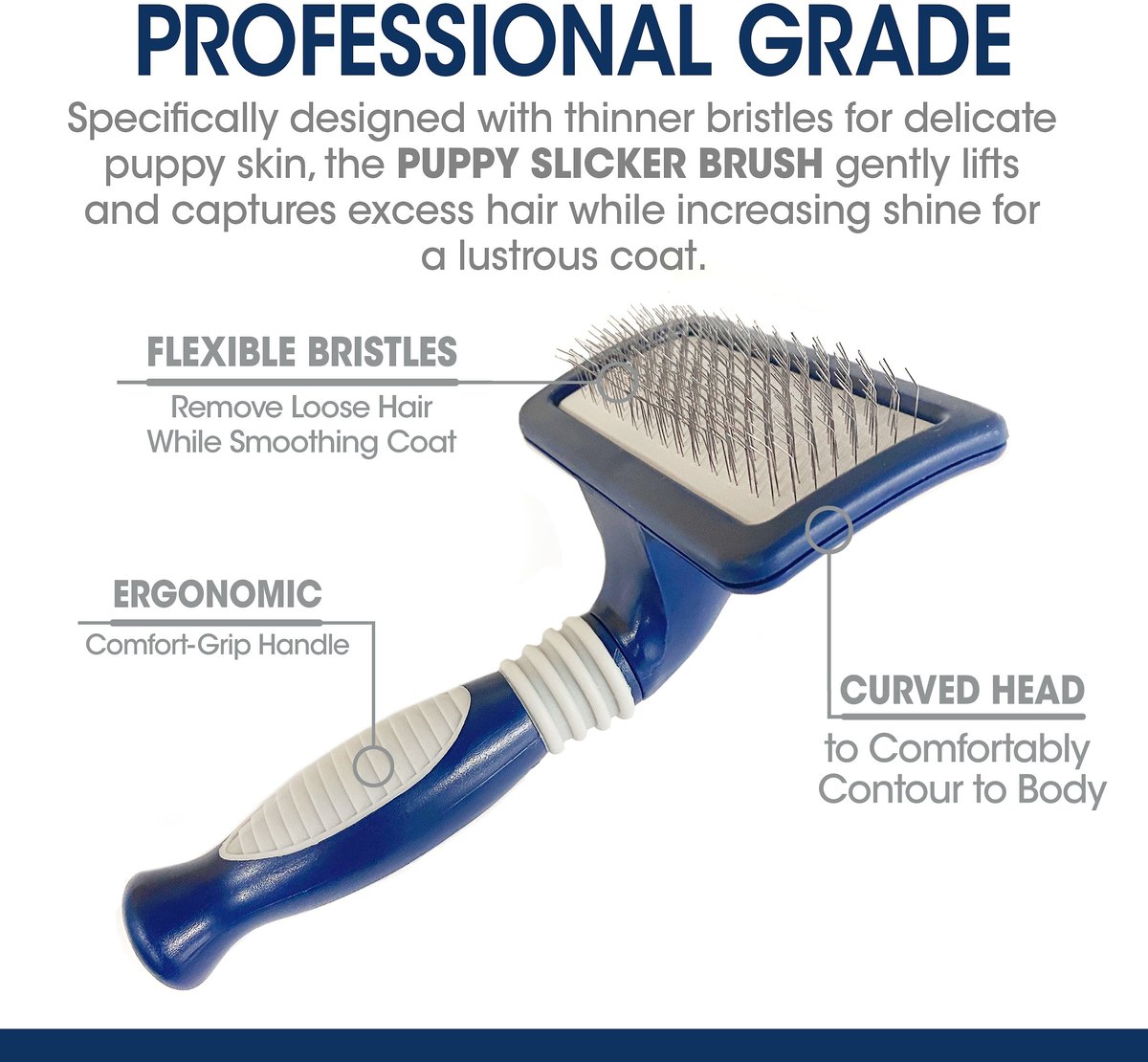 Four Paws Magic Coat Professional Series Gentle Slicker Brush