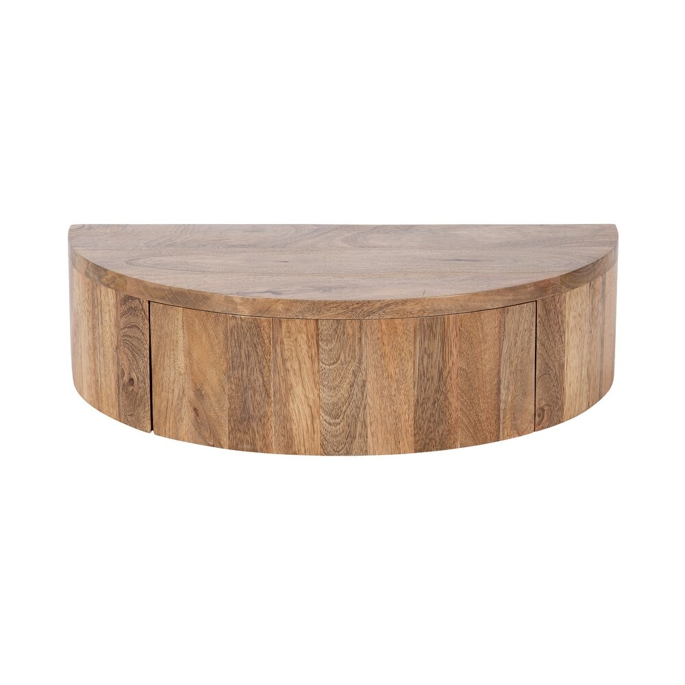 Kate and Laurel Reid Floating Wood Side Table   20x11x6