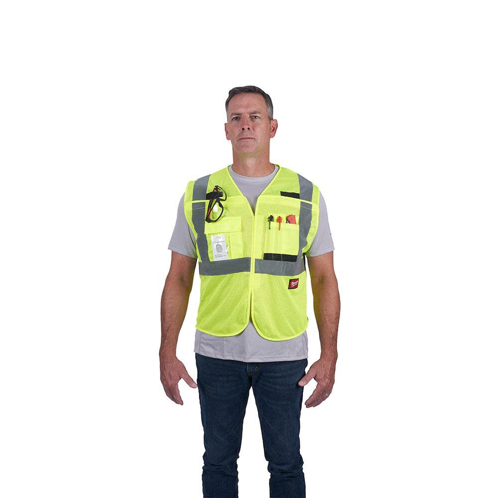 Milwaukee High Vis Safety Vest Class 2 Breakaway Mesh 48-73-5121M910 from Milwaukee