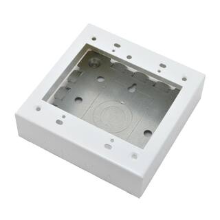 Legrand Wiremold 700 Series Metal Surface Raceway 2-Gang Raceway Electrical Box White BW32