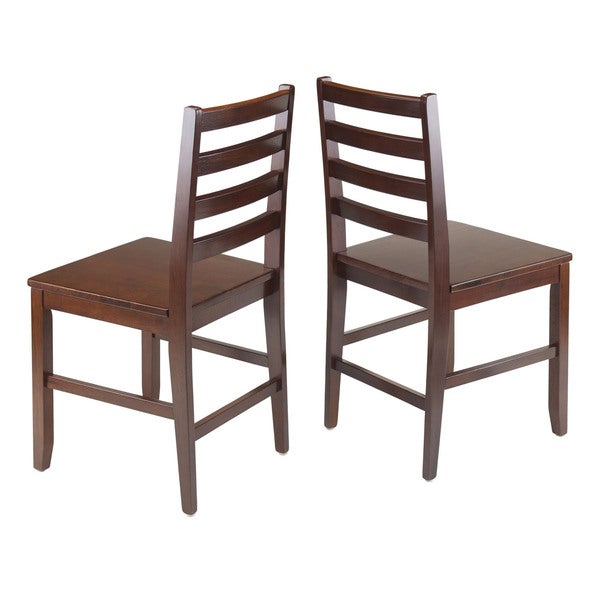 Winsome Hamilton Wooden Ladder Back Dining Chairs (Set of 2)