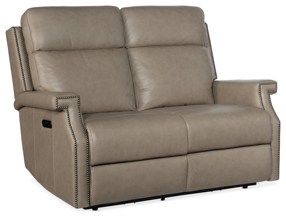 Hooker Furniture SS106 PHZ2 58 quotW Leather Sofa   Loveseats   by Buildcom  Houzz