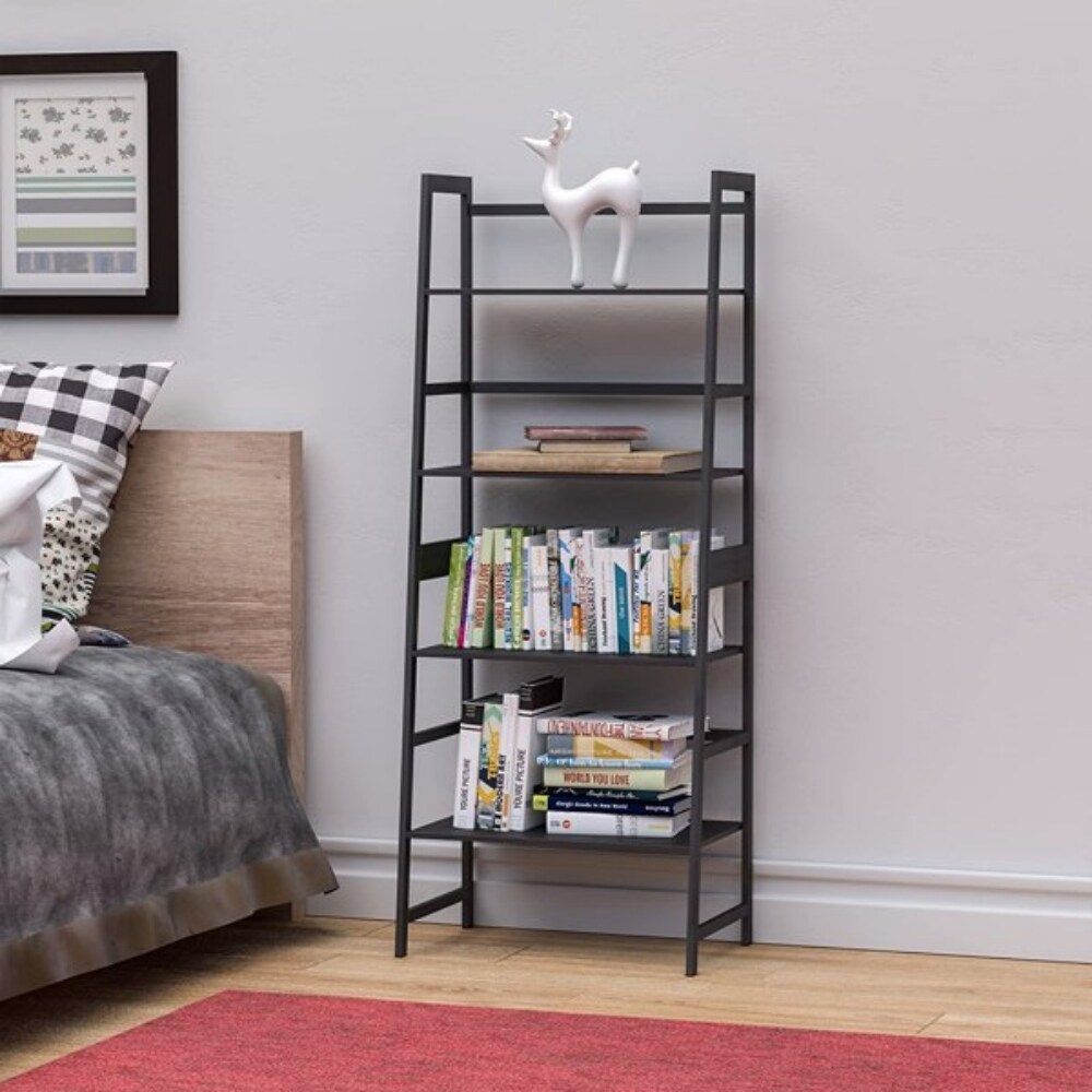 WTZ Bookshelf  Ladder Bookcase  4 Tier Tall Book case for Bedroom  Living Room  Office   20.6\