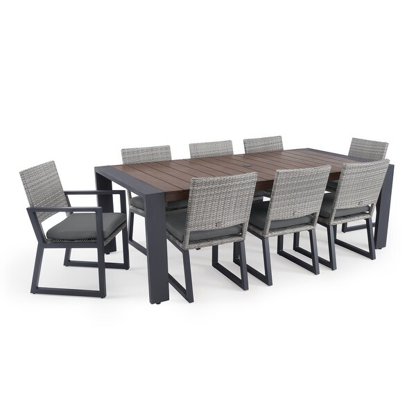 Milo Grey 18 Piece Sunbrella Outdoor Patio Estate Set