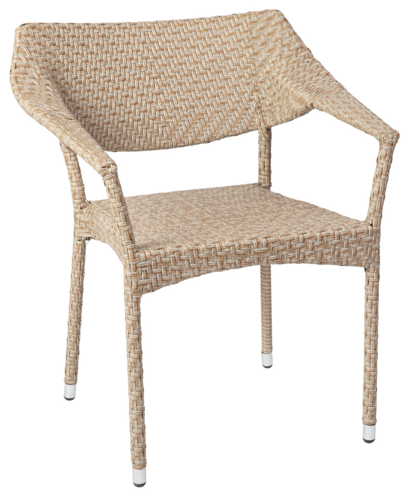 Natural Patio Stack Chair   Transitional   Outdoor Lounge Chairs   by PARMA HOME  Houzz