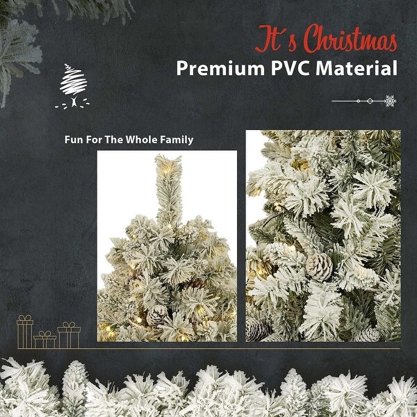 4 PCS PreLit Xmas Tree Artificial Christmas