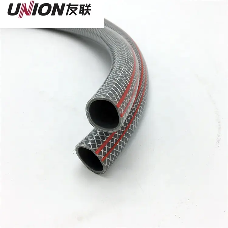 Landscaping equipment water supply black red line fiber reinforced PVC hose rubber tube