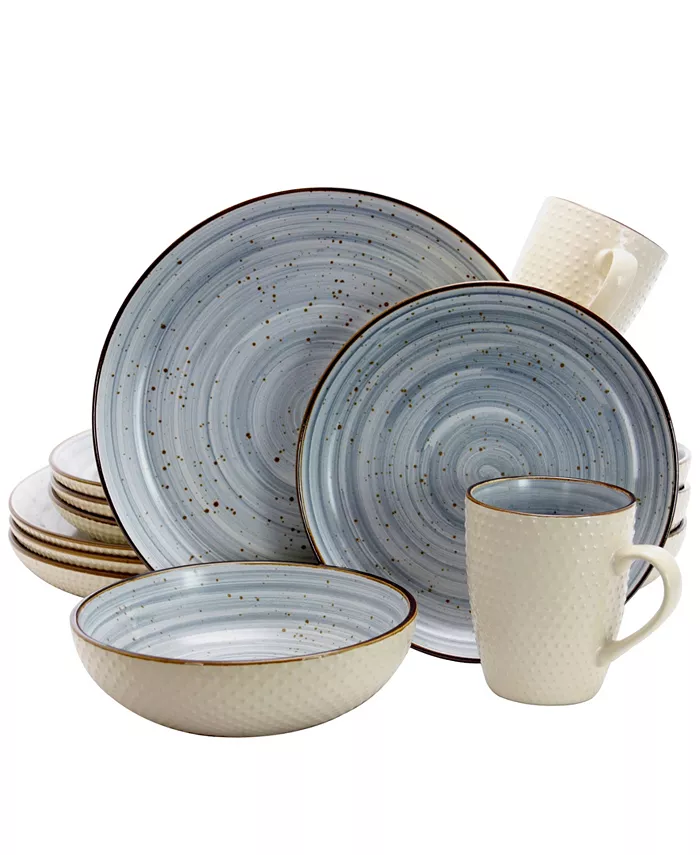 Elama Yeva 16 Piece Dinnerware Set Service for 4