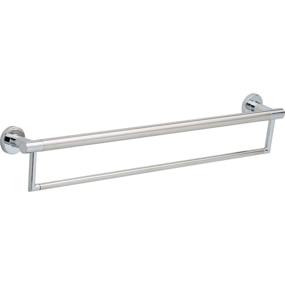 Delta Decor Assist Contemporary 24 in. Towel Bar with Assist Bar in Chrome 41519