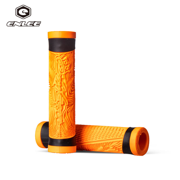 New  Colorful Mountain Road Bicycle Handlebar Grips Ergonomic Non slip Silicone Rubber Bike Handle Bar Grips