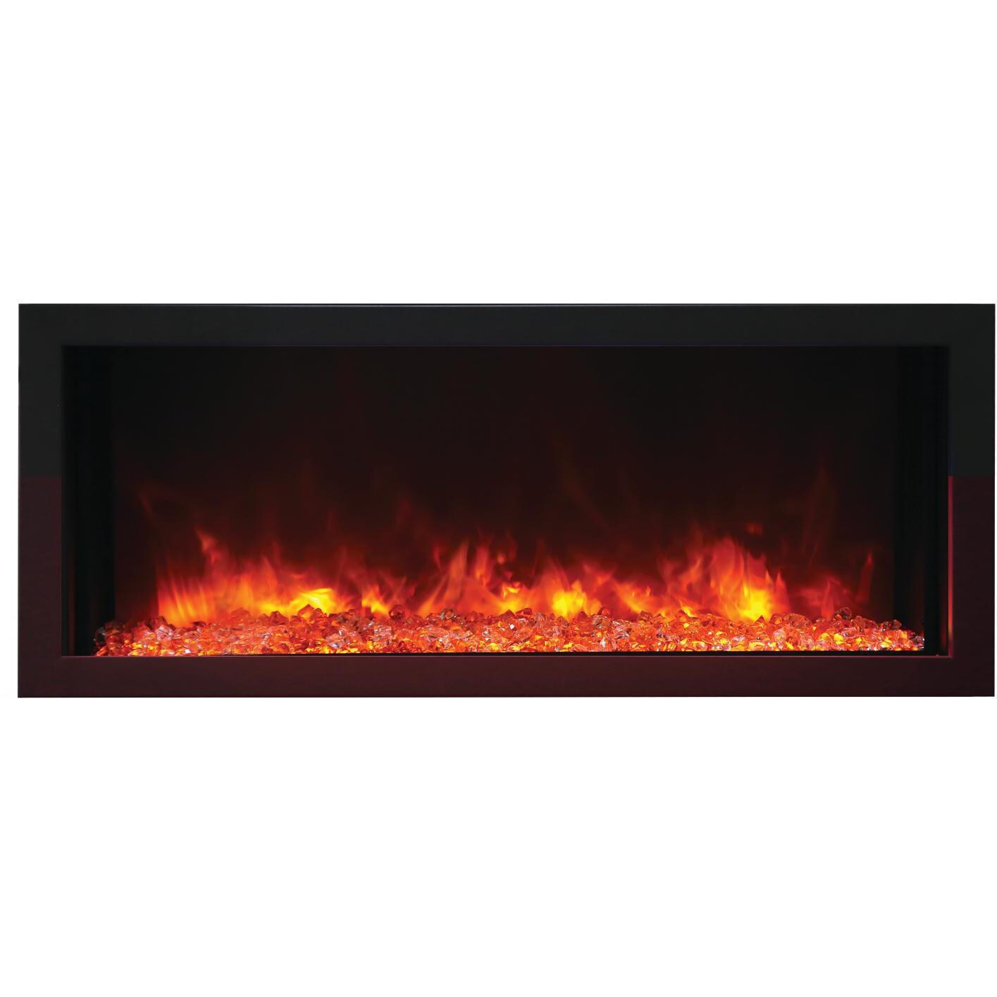 Amantii Panorama Series Extra Slim Smart 40-Inch Built-In Electric Fireplace