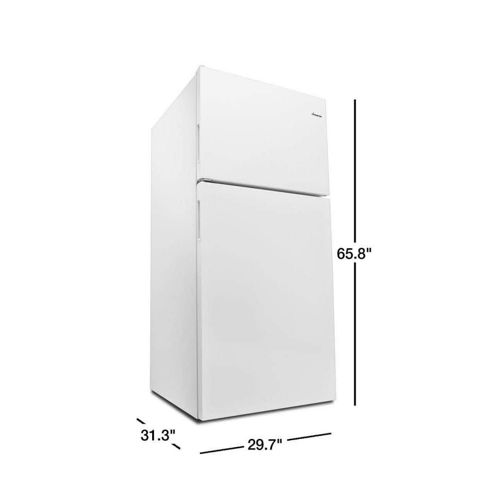 Amana 182 cu ft Top Freezer Refrigerator in White