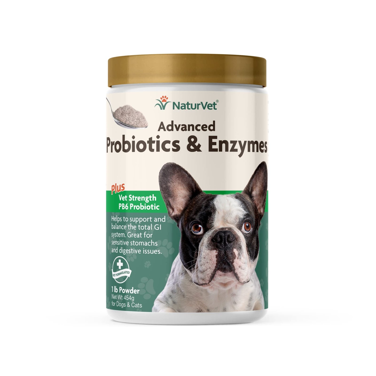 NaturVet Advanced Probiotic  Enzymes Powder for Dogs and Cats