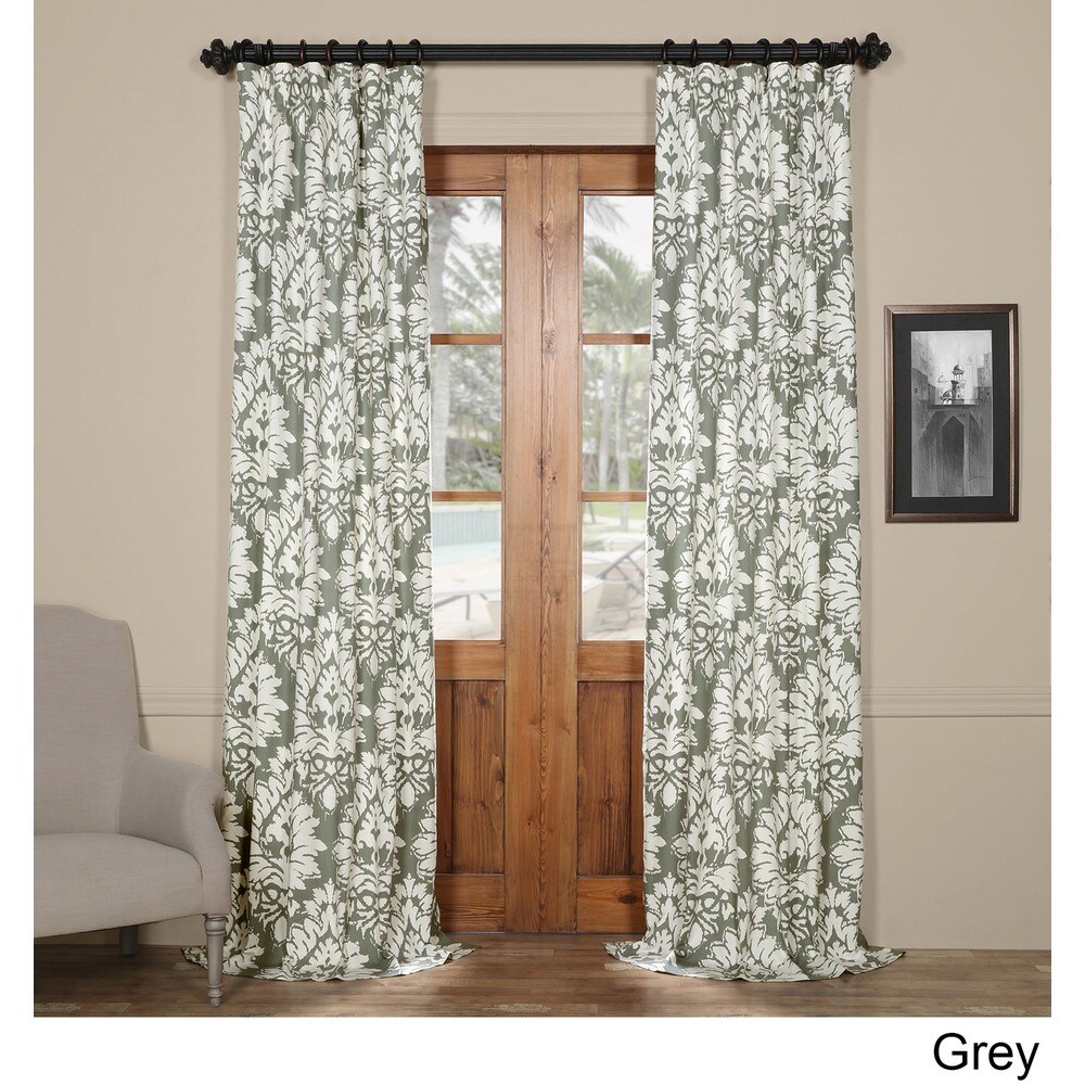 Exclusive Fabrics Lacuna Cotton Printed Curtain (1 Panel)