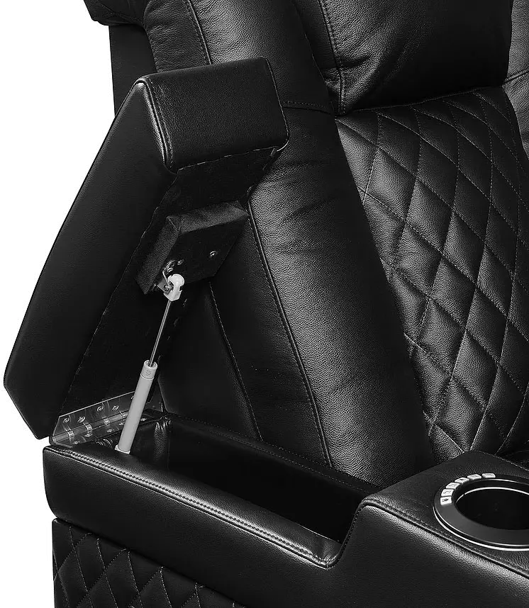 Winston Black Power Reclining Console Lovesat