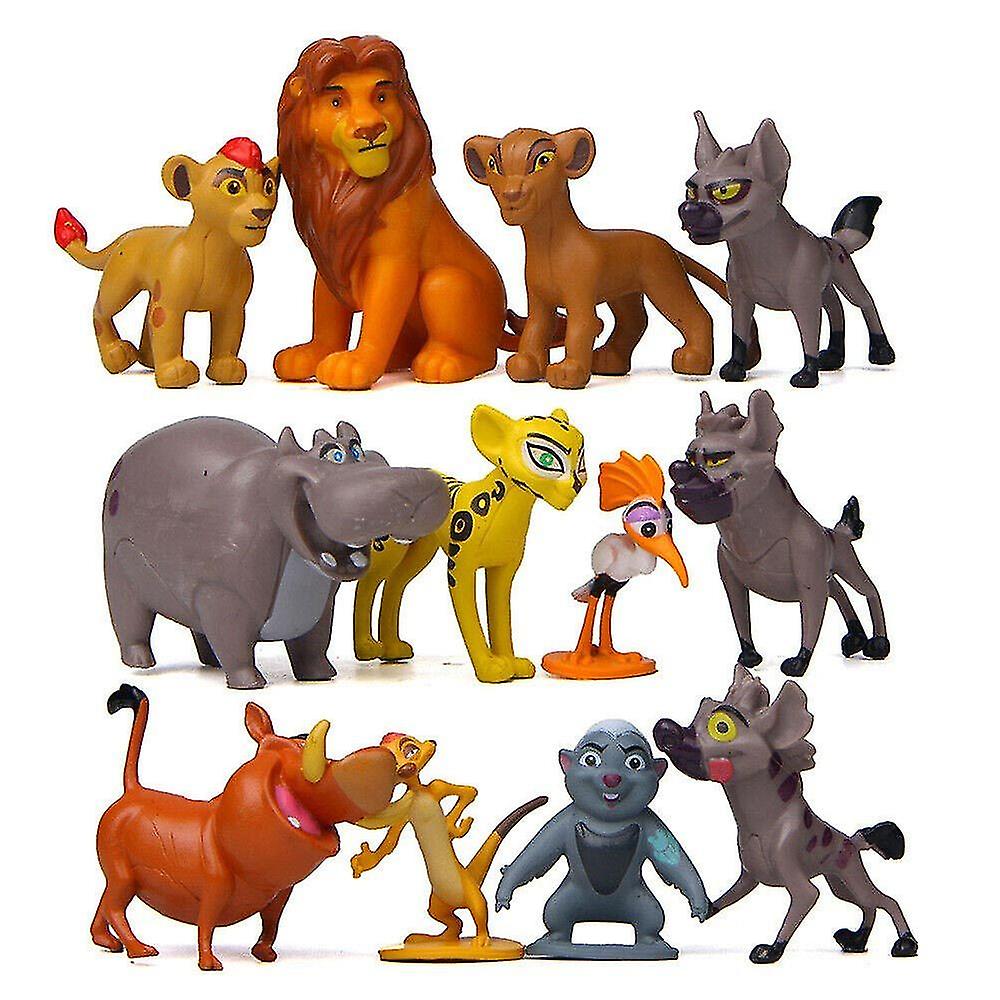 12pcs The Lion King Lion Guard Action Figure Simba Kion Timon Pumbaa Doll Collection Model Toy