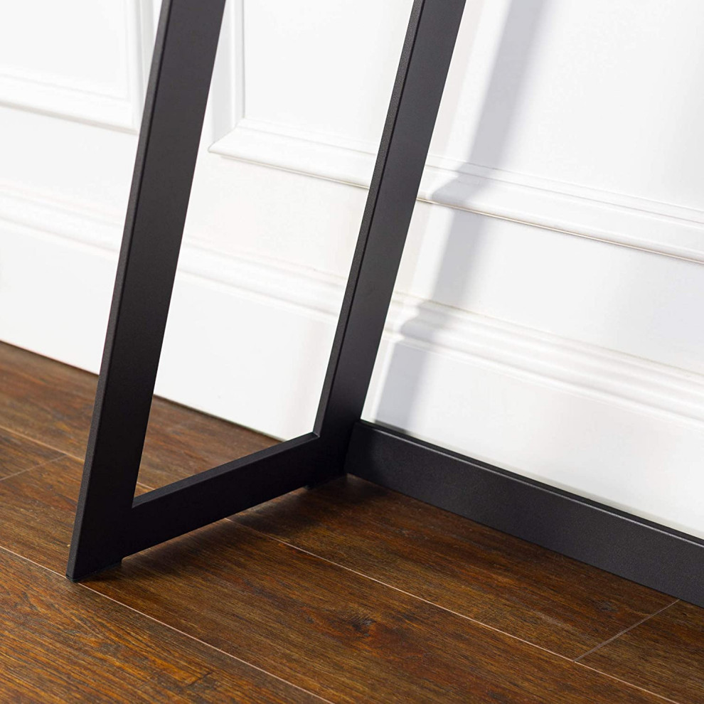 Industrial Console Table  Angled Metal Base  ampRectangular MDF Top   Industrial   Console Tables   by Decor Love  Houzz