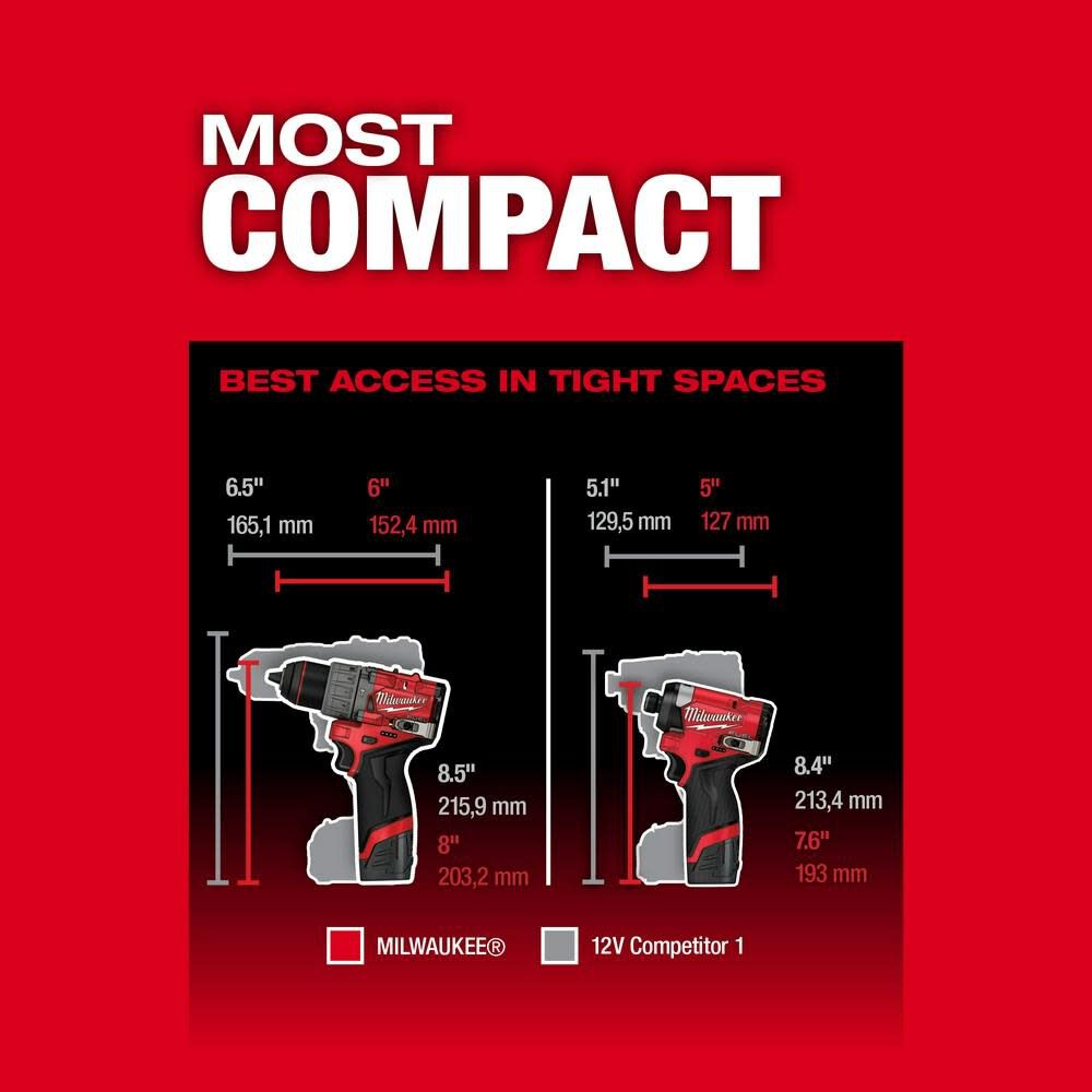 MW M12 FUEL 3-Tool Combo Kit Bundle 3497-22-2569-20 from MW