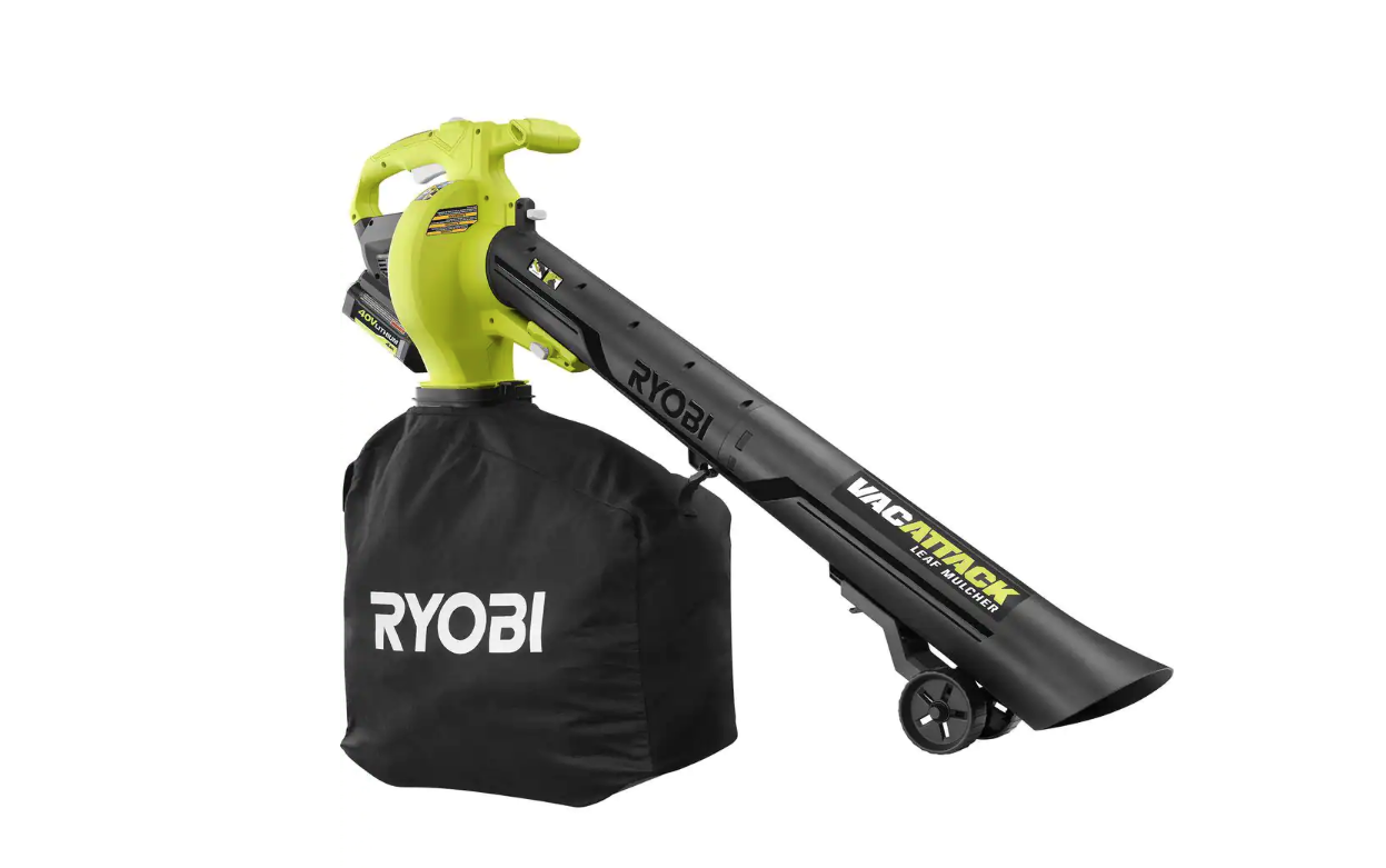 RYOBI RY40405BTL 40V Vac Attack Cordless Battery Leaf Vacuum/Mulcher (Tool Only)