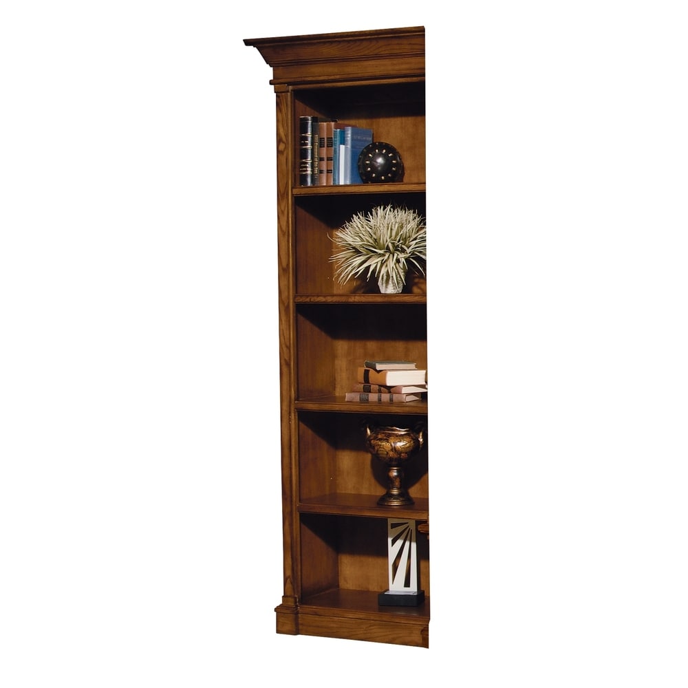 Home Office Executive Ash finished Wooden Media Bookshelf (Left Pier Only)