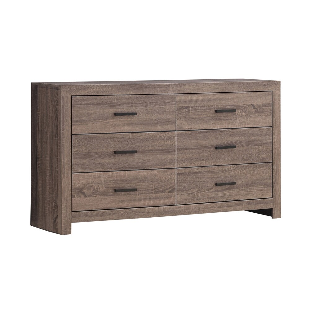 Geary 6 piece Slatted Headboard Panel Bedroom Set