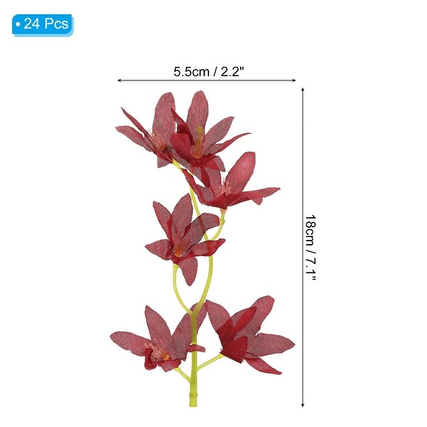 7 Inch Artificial Orchid Flower Floating Candles Simulation Flower