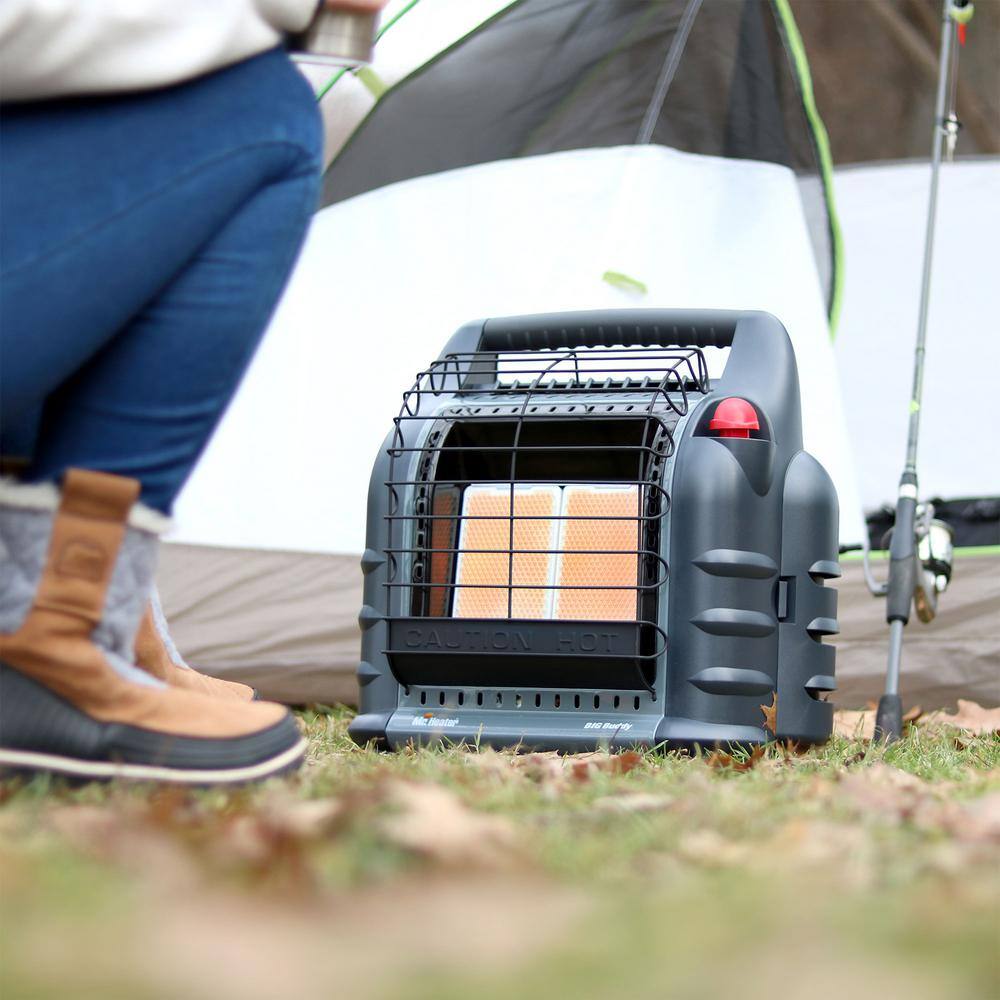 Mr Heater 18000 BTU Hunting Big Buddy Portable Propane Gas Heater in Grey