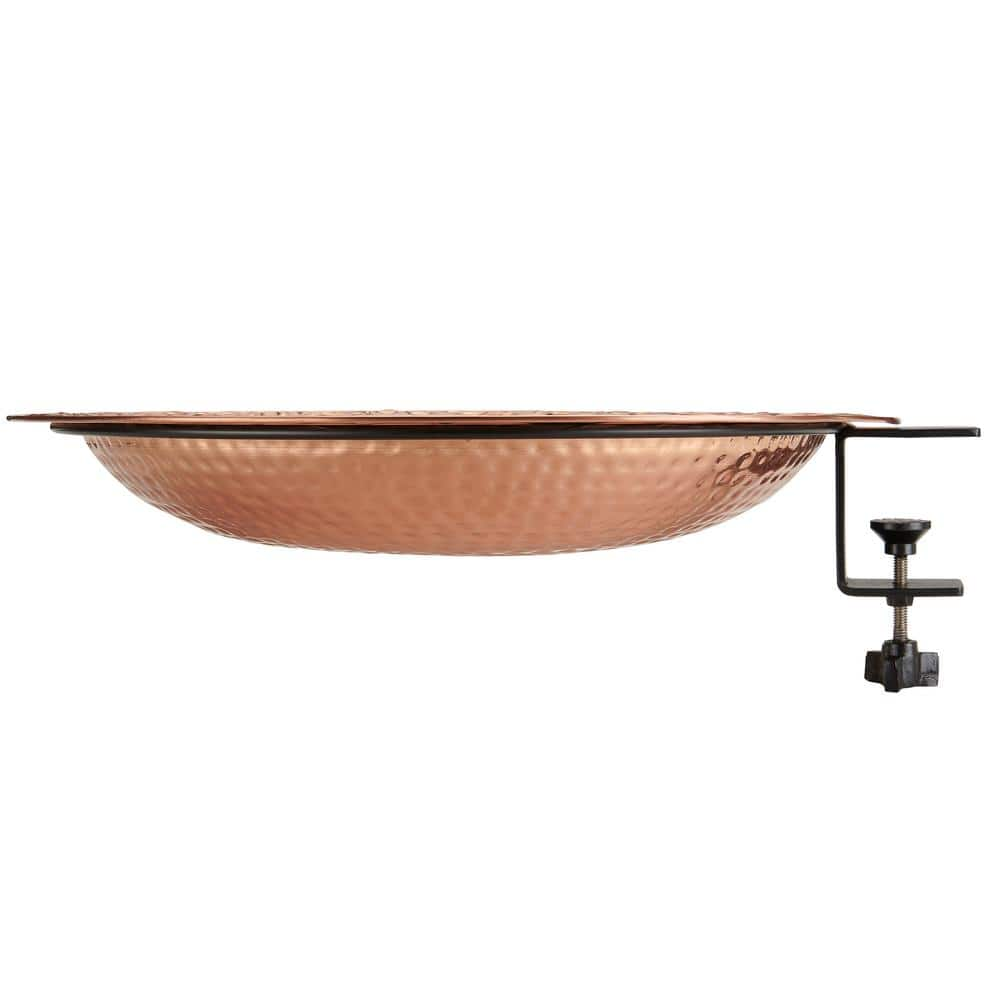 Good Directions 18 in. Pure Copper Deck Mount Birdbath BBD18