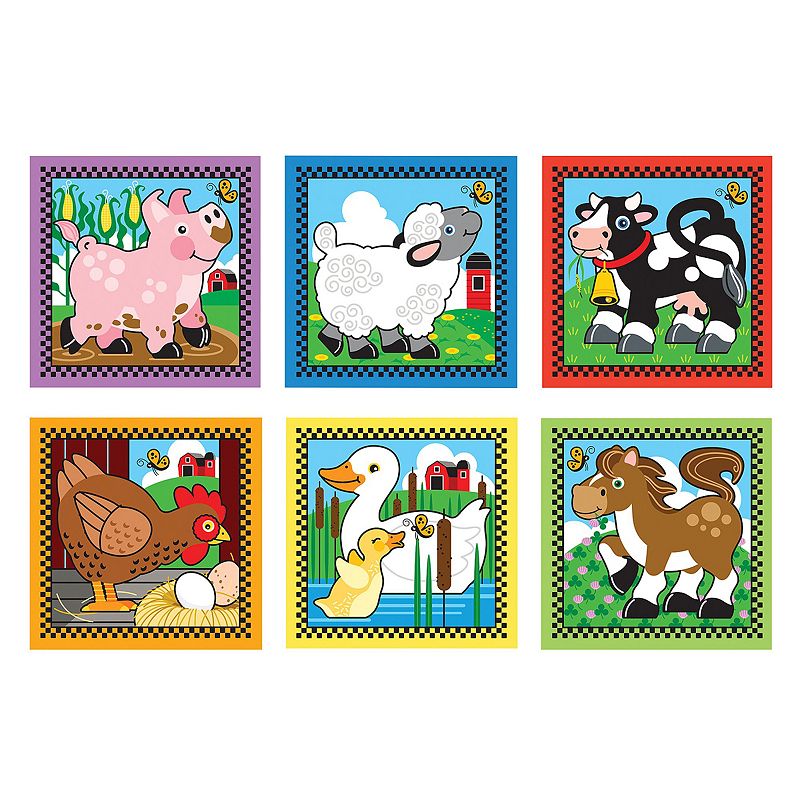 Melissa and Doug Farm Wood Cube Puzzle